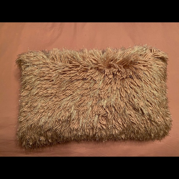 Throw Pillow Metallic Pink - Picture 1 of 6